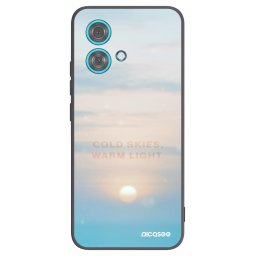 Fekete szilikon tok az alábbi mobiltelefonokra Motorola Edge 40 Neo - COLD SKIES