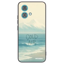 Fekete szilikon tok az alábbi mobiltelefonokra Motorola Edge 40 Neo - COLD AIR