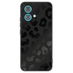 Fekete szilikon tok az alábbi mobiltelefonokra Motorola Edge 40 Neo - Midnight Leopard