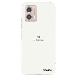 Átlátszó szilikon tok az alábbi mobiltelefonokra Motorola Moto G53 5G - Girl, do it for you