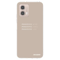 Átlátszó szilikon tok az alábbi mobiltelefonokra Motorola Moto G53 5G - Positive Vibes