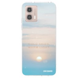 Átlátszó szilikon tok az alábbi mobiltelefonokra Motorola Moto G53 5G - COLD SKIES