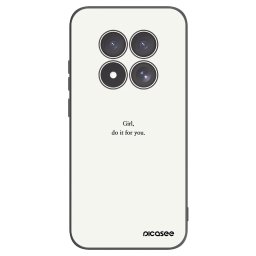 Fekete szilikon tok az alábbi mobiltelefonokra Xiaomi Redmi Note 15 Pro 4G - Girl, do it for you