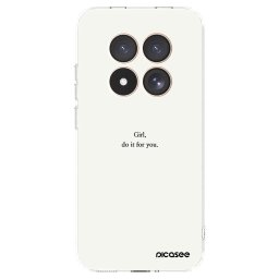 Átlátszó szilikon tok az alábbi mobiltelefonokra Xiaomi Redmi Note 15 Pro 4G - Girl, do it for you