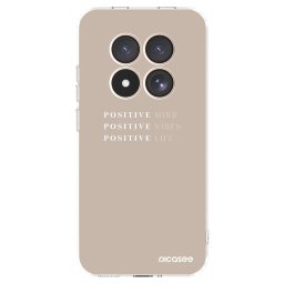 Átlátszó szilikon tok az alábbi mobiltelefonokra Xiaomi Redmi Note 15 Pro 4G - Positive Vibes