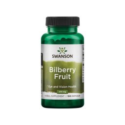 Swanson Bilberry fruit fekete áfonya gyümölcs, 470 mg, 100 db