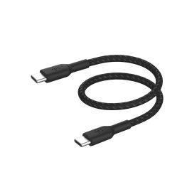Belkin BOOST CHARGE USB-C/USB-C kábel, 15 cm, fekete – strapabíró
