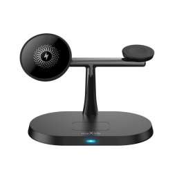 Maxlife MXWC-03 15W vezeték nélküli töltőállvány 3in1 fekete