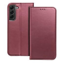 SMART MAGNETO könyvtok Samsung Galaxy S25 FE - bordó