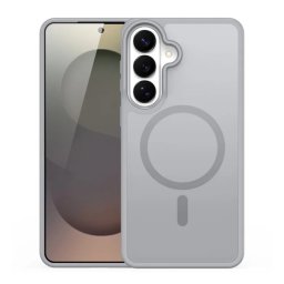 DUX DUCIS YIND szilikon telefonvédő (ütésállóság, kameravédő, matt, MagSafe) VILÁGOSSZÜRKE Samsung Galaxy S26 (SM-S942)