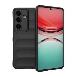 Szilikon telefonvédő (ütésállóság, kameravédő, 3D) FEKETE Samsung Galaxy S26 Plus (SM-S947)