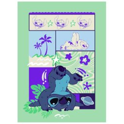 Lilo és Stitch, A csillagkutya mikroflanel, plüss takaró 100x150cm Nr3