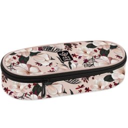 Flowery Pink virágos ovális tolltartó gumipánttal - Ars Una