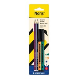STAEDTLER Grafitceruza és tűfilc készlet, STAEDTLER "Noris(R) colour edition set", narancs+zöld tűfilc