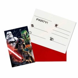 Meghívó kártya, Star Wars-Galaxy, 6 db/cs