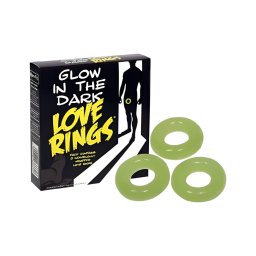 Love Rings - sötétben világító péniszgyűrű szett (3 db)