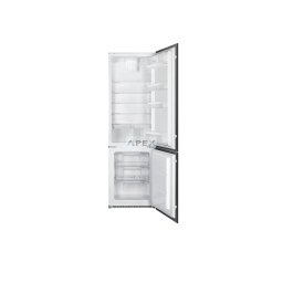 SMEG BEÉPÍTHETŐ HŰTŐ ÉS FAGYASZTÓ, 54x177,9 cm, fordítható ajtó, E energiaosztály, fehér