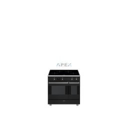 SMEG SZABADONÁLLÓ TŰZHELY, Classic design, 90 cm, 2 sütőtér, indukciós főzőlap, antracit