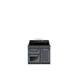 SMEG SZABADONÁLLÓ TŰZHELY, Victoria design, 100 cm, 3 sütőtér, indukciós főzőlap, palaszürke