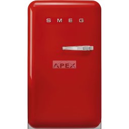 SMEG KOMBINÁLT HŰTŐ ÉS FAGYASZTÓ, retro, 54,5x98 cm, bal oldali pántok, piros
