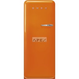 SMEG KOMBINÁLT HŰTŐ ÉS FAGYASZTÓ, retro, 60,1x150 cm, bal oldali pántok, narancssárga