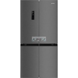 SMEG SZABADONÁLLÓ HŰTŐ ÉS FAGYASZTÓ, 84x179 cm, D energiaosztály, sötét inox
