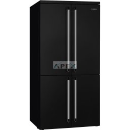 SMEG SZABADONÁLLÓ HŰTŐ ÉS FAGYASZTÓ, Victoria design, 91,5x187 cm, fekete