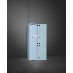 SMEG SZABADONÁLLÓ HŰTŐ ÉS FAGYASZTÓ, Victoria design, 91,5x187 cm, világoskék