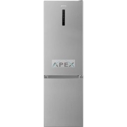 SMEG SZABADONÁLLÓ HŰTŐ ÉS FAGYASZTÓ, 60x186 cm, fordítható ajtó, LED kijelző, inox