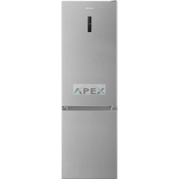 SMEG SZABADONÁLLÓ HŰTŐ ÉS FAGYASZTÓ, 60x200 cm, D energiaosztály, külső kijelző, inox