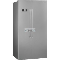 SMEG SIDE-BY-SIDE HŰTŐ ÉS FAGYASZTÓ, 91X179 cm, inox