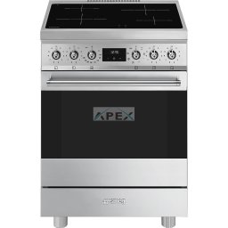 SMEG SZABADONÁLLÓ TŰZHELY, Classica design, 60 cm, 1 sütőtér, indukciós főzőlap, inox