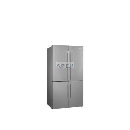 SMEG SZABANONÁLLÓ HŰTŐ ÉS FAGYASZTÓ, 90,8x182 cm, E energiaosztály, LED kijelző, inox