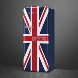 SMEG KOMBINÁLT HŰTŐ ÉS FAGYASZTÓ, 60,1x150 cm, jobb oldali pántok, angol zászlós