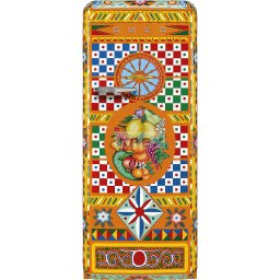 SMEG KOMBINÁLT HŰTŐ ÉS FAGYASZTÓ, 60,1x150 cm, jobb oldali pántok, D&G Carretto