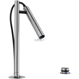 BLANCO LUNEOO-S, kihúzható fejes csaptelep, tömör szálcsiszolt rozsdamentes acél, HD