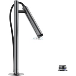 BLANCO LUNEOO-S, kihúzható fejes csaptelep, satin dark steel, HD