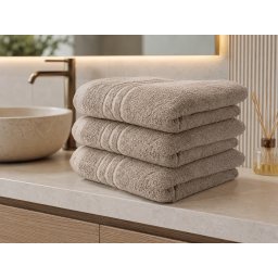 Fürdőlepedő Classic 70 x 140 cm bézs, 100% pamut