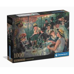 Művészet A csónakázó társaság ebédje Renoir 1000 db-os Compact puzzle Clementoni