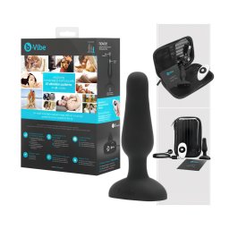 b-Vibe Novice - rádiós anál vibrátor kezdőknek (fekete)
