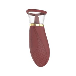 Dreamtoys Roxy - szívó-nyaló vibrátor (bordó)