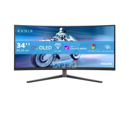 Philips EVNIA Ívelt Gaming OLED monitor 34", 34M2C6500/00 3440x1440, 21:9, 0,03ms, 2xHDMI/DP/4xUSB, áll. mag., Ambiglow