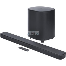 JBL BAR 500M2 Dolbi Atmos soundbar, 5,1, 750W, vezeték nélküli, HDMI, USB, 10 colos mélynyomó, fekete