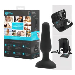 b-Vibe Novice - rádiós anál vibrátor kezdőknek (fekete)