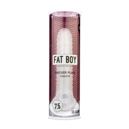 Fat Boy Checker Box - péniszköpeny (19cm) - fehér