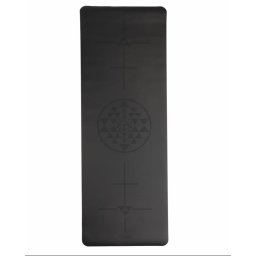 Bodhi PHOENIX design jógaszőnyeg Alignment YANTRA – Black – 4 mm