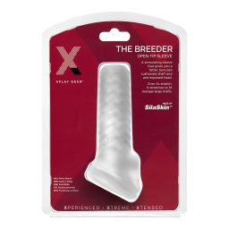 Perfect Fit Breeder - nyitott péniszköpeny (fehér)