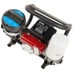 Olajszivattyú AOP 60E (0,37 kW, 230 V) átfolyásmérővel gázolajhoz és fűtőolajhoz, szivattyú egység tömlőkkel és pisztollyal