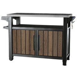 Keter UNITY XL műanyag kerti grill asztal - 207 L, walnut