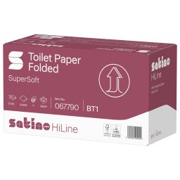 Satino Wepa HiLine hajtogatott toalettpapír cellulóz 2 réteg, 9,8x21cm, 30x300 lap